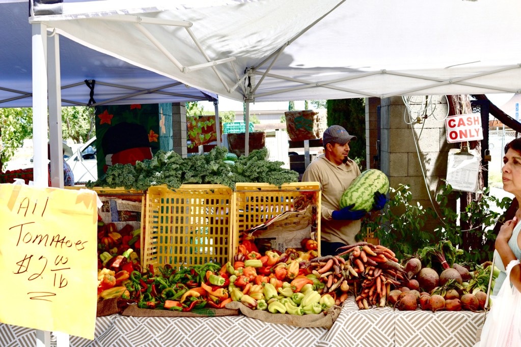 Produce at the Vineyard Farmers Market Fresno CA