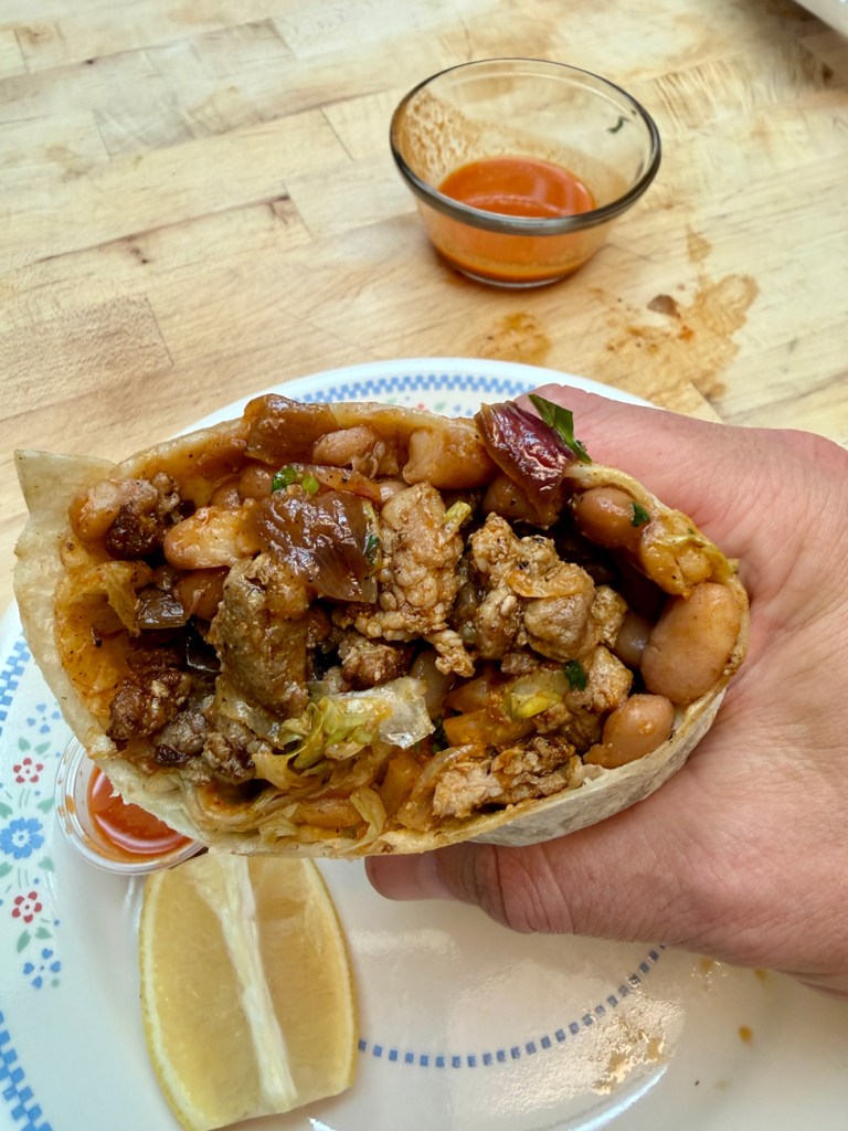 Grande pastor burrito from Tacos Morales in Sanger, CA. (Best burrito in Fresno Part One). 